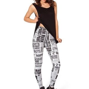 BlackMilk Harry Potter Daily Prophet Leggings